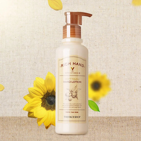THE FACE SHOP Rich Hand V Soft Touch rankų losjonas - haru