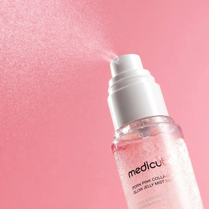 [1+1] medicube PDRN Pink Collagen Glow Jelly Mist Serum veido serumas - haru