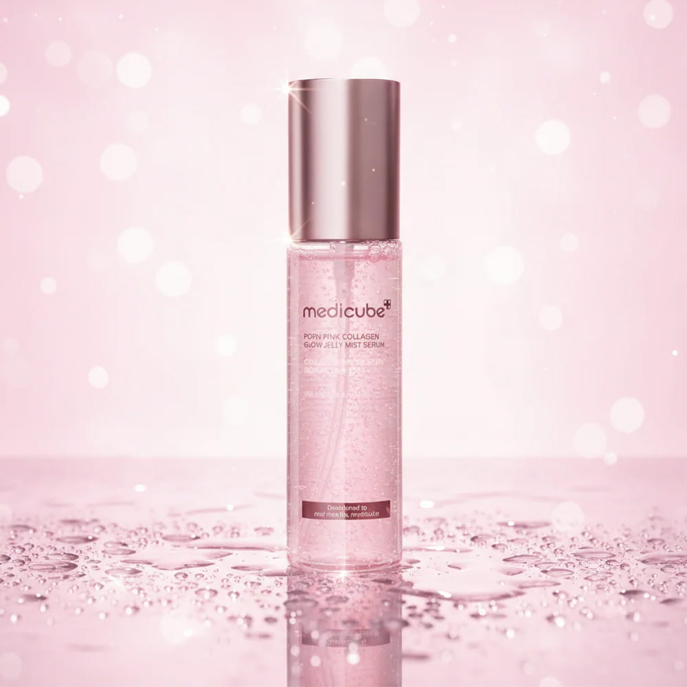 [1+1] medicube PDRN Pink Collagen Glow Jelly Mist Serum veido serumas - haru