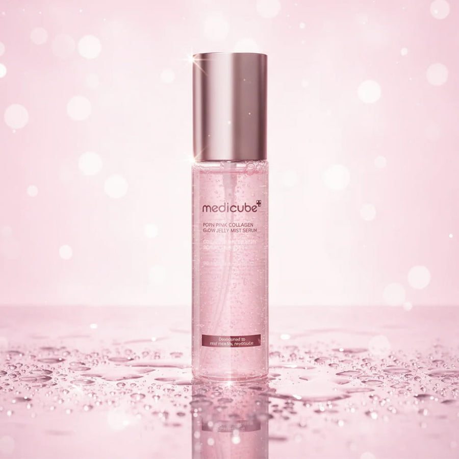 [1+1] medicube PDRN Pink Collagen Glow Jelly Mist Serum veido serumas - haru