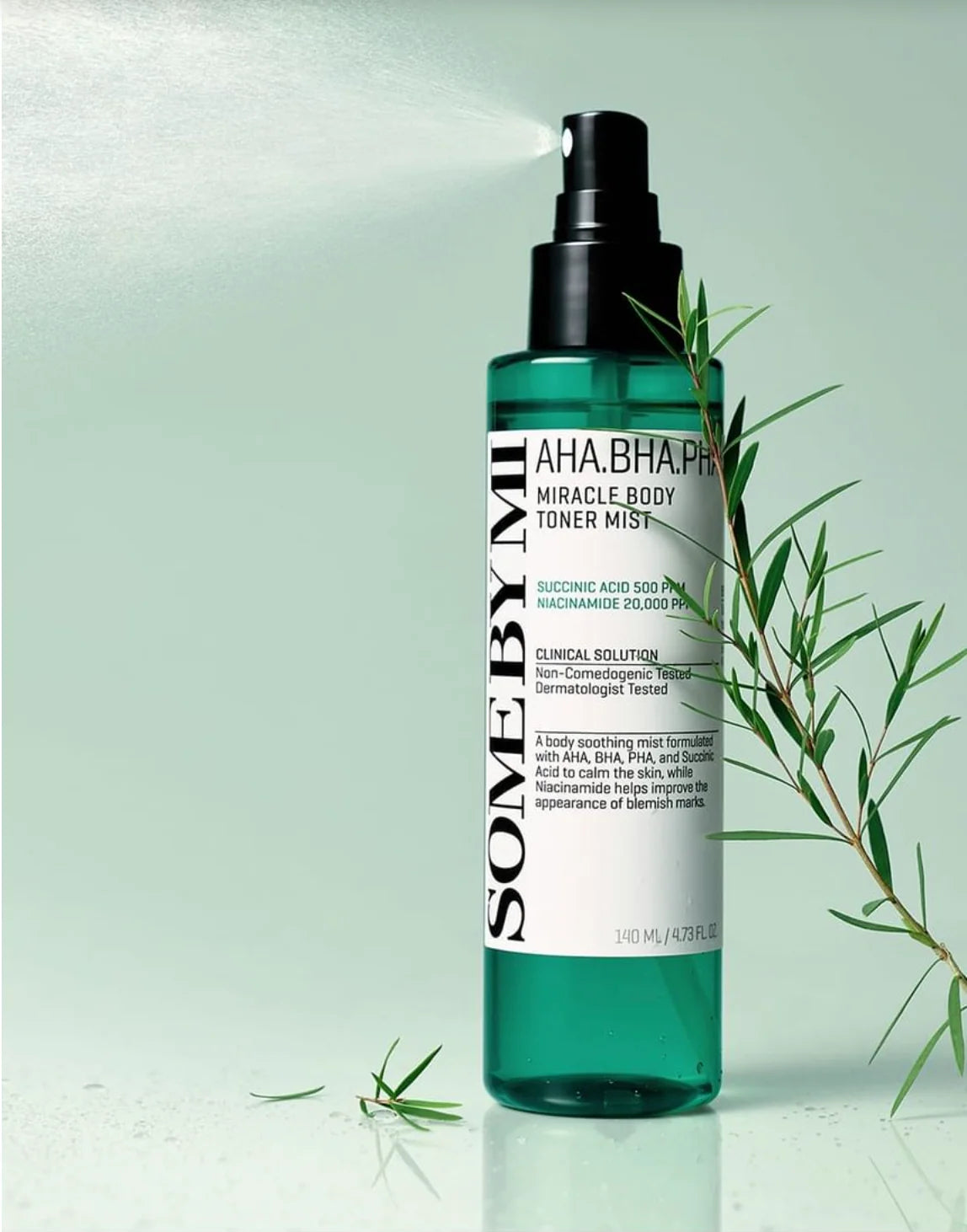 SOME BY MI AHA-BHA-PHA 30 Days Miracle Body Toner Mist nuo kūno spuogelių