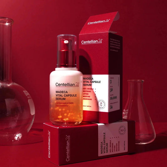 Centellian24 Madeca Vital Capsule Serum kapsulinis veido serumas su madekaso rūgštimi - haru