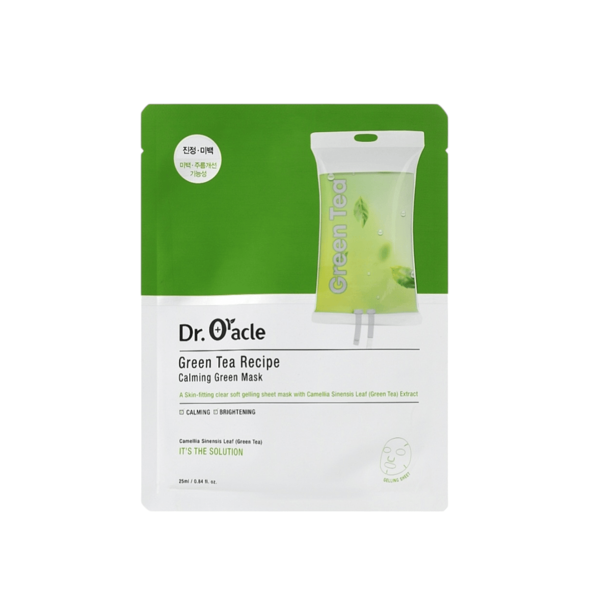 Dr. Oracle Green Tea Recipe raminamoji lakštinė veido kaukė su žaliąja arbata - haru
