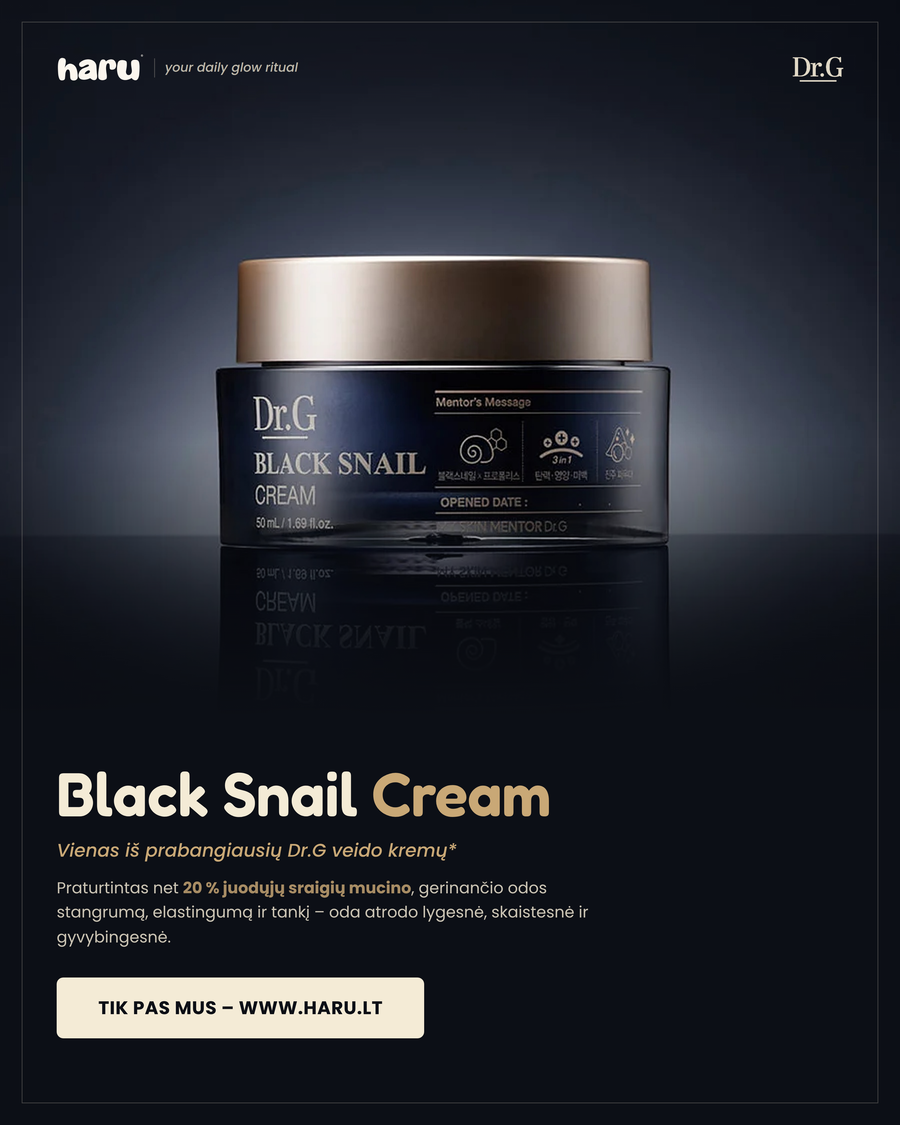Ekskliuzyvinis Dr.G Black Snail Cream Veido Kremas ✨🐌