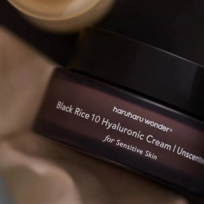 Haruharu wonder Black Rice 10 Hyaluronic Cream Unscented bekvapis veido kremas | haru.lt