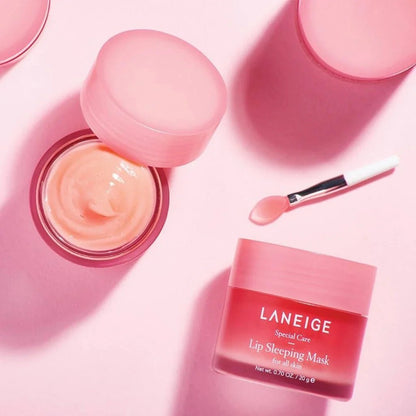 LANEIGE Lip Sleeping Mask BERRY naktinė lūpų kaukė + 6g rinkinys - haru
