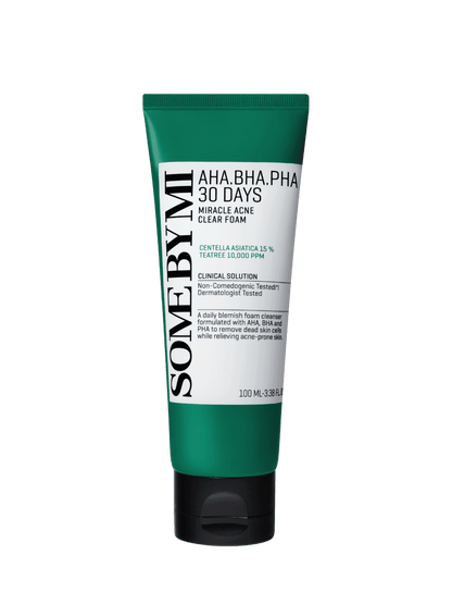SOME BY MI AHA-BHA-PHA Miracle Acne Clear Foam veido prausiklis | haru.lt