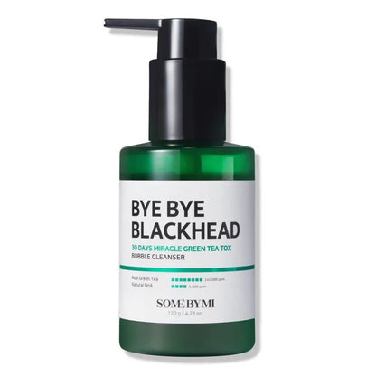 SOME BY MI Bye Bye Blackhead Miracle Green Tea Tox Bubble Cleanser veido prausiklis | haru.lt