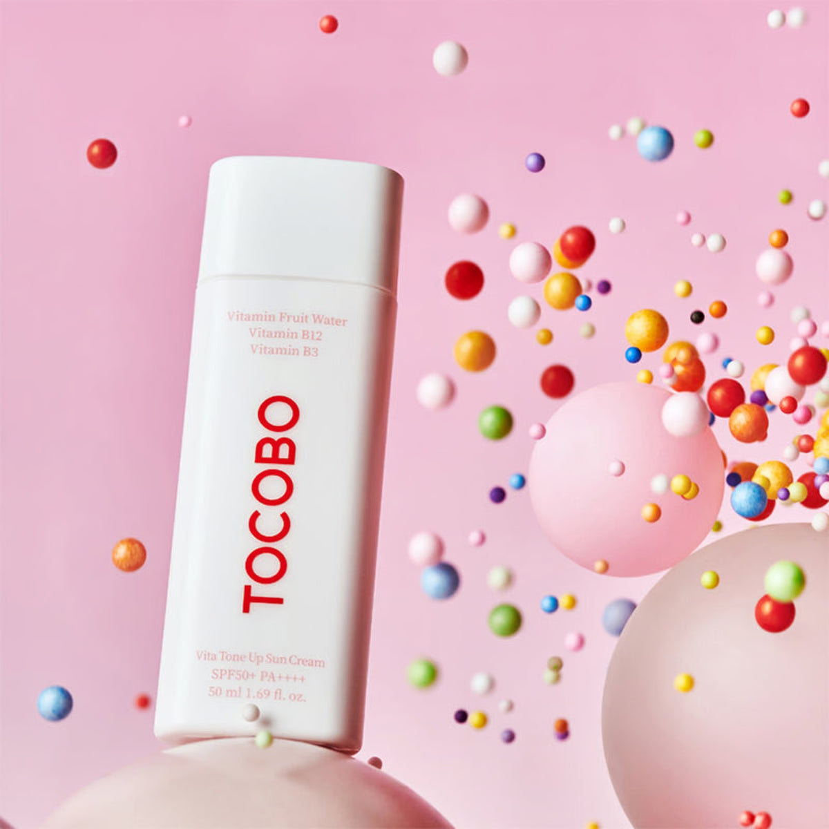 TOCOBO Vita Tone Up Sun Cream SPF50+ PA++++ - skaistinantis kremas nuo saulės - haru