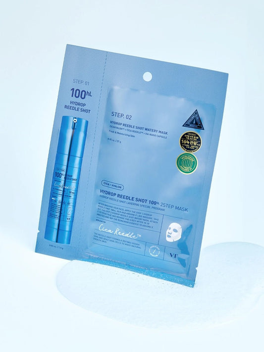 VT Cosmetics Hydrop Reedle Shot 100hL 2-Step Mask veido kaukė